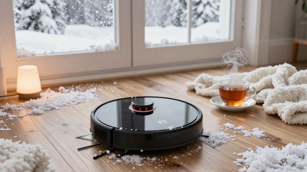 winter robot vacuum maintenance
