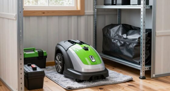 winterize robotic mower properly
