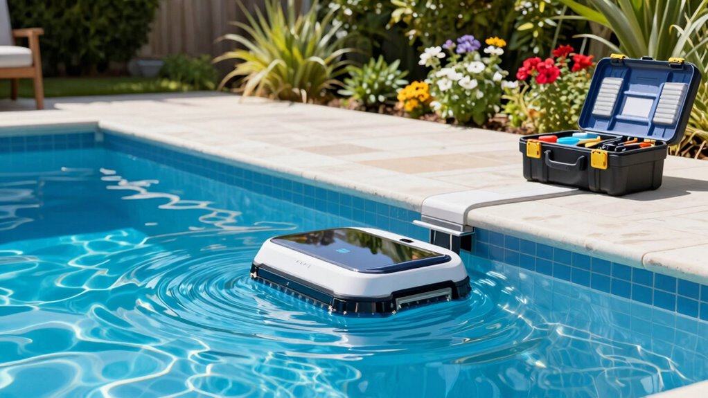 year round pool robot upkeep