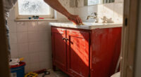A Dingy Bathroom Gets A Bright, Farmhouse Redo In 5 Days For Only $800