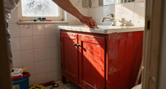 A Dingy Bathroom Gets A Bright, Farmhouse Redo In 5 Days For Only $800