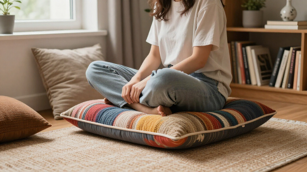 10 Floor Cushions That Instantly Create Cozy Reading Nooks (And Extra Seating!)