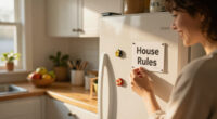 My Grandma Gigi’s “House Rules” Magnet Helps Me Keep My Home Clean