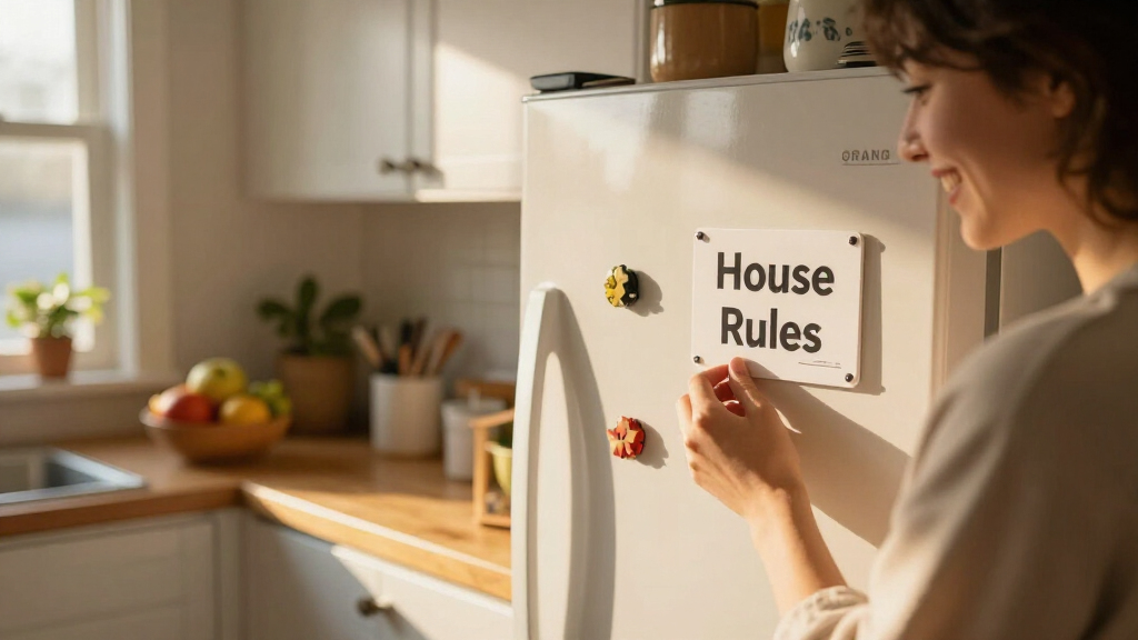 My Grandma Gigi’s “House Rules” Magnet Helps Me Keep My Home Clean