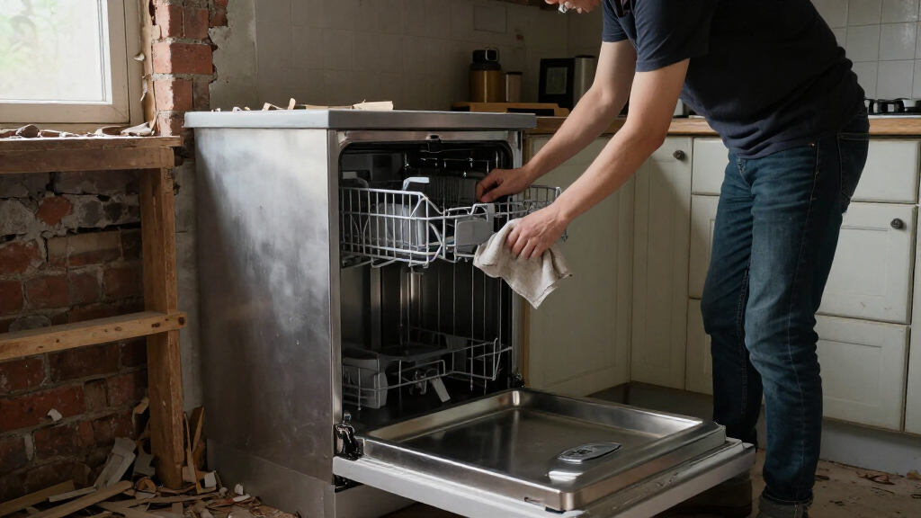 A Victorian Home's Entire Kitchen Was Demolished — Except For The Dishwasher
