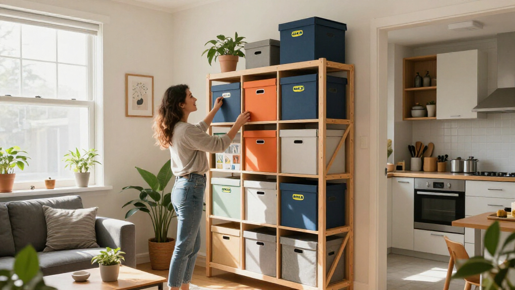 She Used IKEA Storage To Make Her Studio Feel Like A One-Bedroom