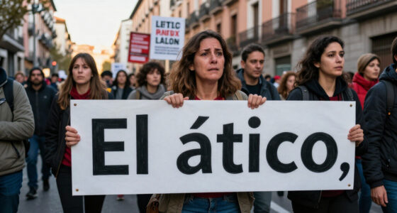 Thousands Protest Maricarmen's Eviction In Madrid