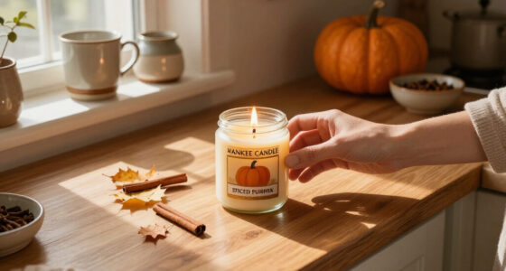 Yankee Candle Spiced Pumpkin Scented Candle, 22Oz Large Jar | Up To 150 Hour Burn Time, Room Filling Fragrance, Long-Lasting Scent, Premium