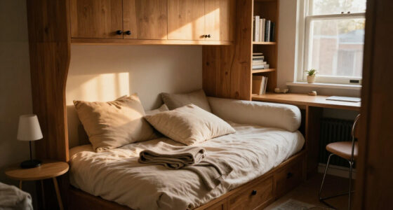 A Custom Daybed Turned This Awkward Tiny Room Into An Elegant Dual-purpose Guest Room And Home Office