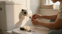Changed The Toilet Paper Holder; Fixed Flush Valve