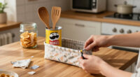 Dump Pricey Countertop Storage: Upcycle An Old Pringles Can With A Cute And Easy DIY