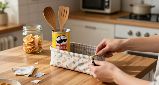 Dump Pricey Countertop Storage: Upcycle An Old Pringles Can With A Cute And Easy DIY