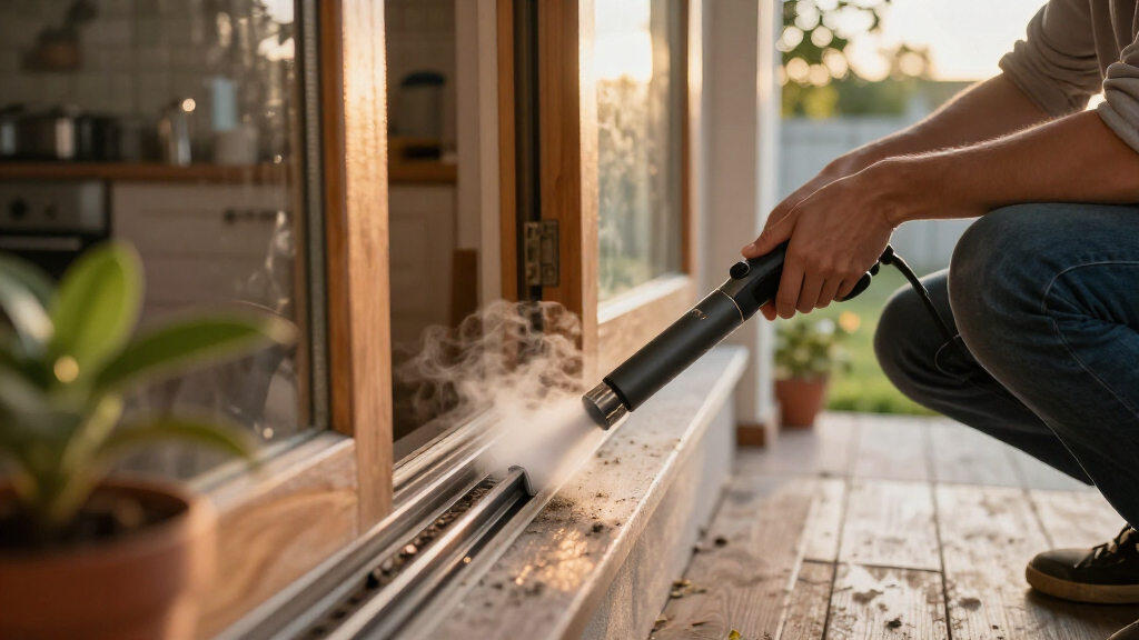 I Never Cleaned My Window Tracks — Then This Tiny Steam Cleaner Made It Easy