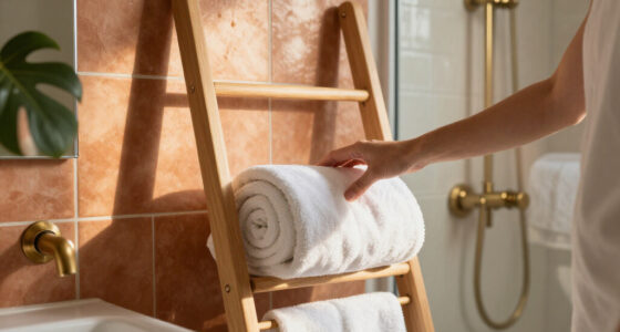 Scrap Bulky Shelves: Store Towels With This Modern-Style Alternative