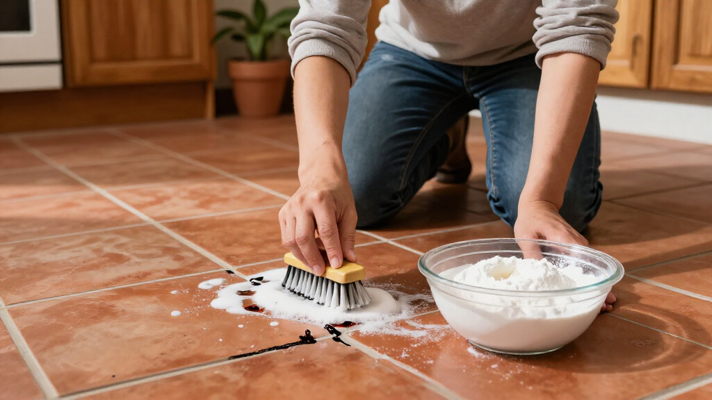 Skip The Vinegar: Easily Clean Floor Grout With 2 Kitchen Staples