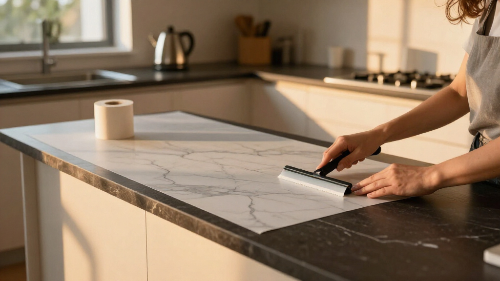 This $50 Amazon Find Made My Dark, Dated Countertops Look Like Expensive Marble